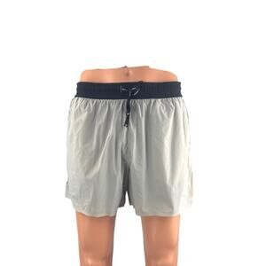 Bandit Vento Men's Gray Drawstring Running Gym Workout Athletic Shorts Size L